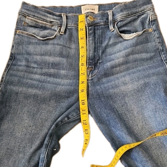 Frame Womens Medium Wash Le High Straight Leg Premium Stretch Jean 31 - Picture 14 of 15